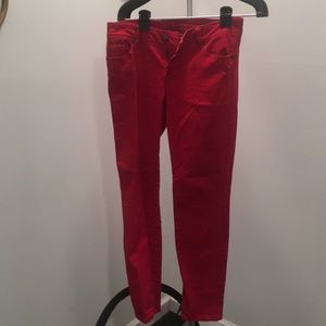 Red jeans
